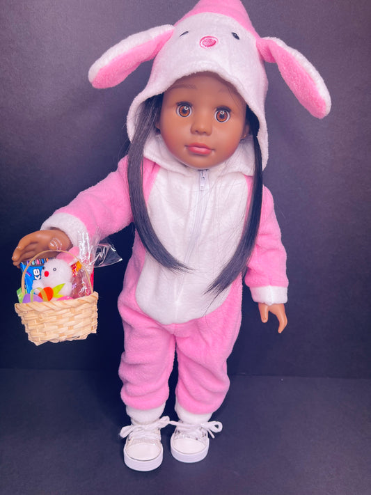 Bunny Romper with Easter Basket